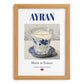 Ayran – Turkish Beverage Drink, Sky Bar Painting, set in oak frame