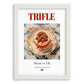 Trifle – English Dessert Dish, Fine Dining Restaurant Poster, placed in minimal white frame
