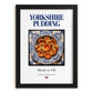 Yorkshire Pudding – English Bread Dish, Fine Dining Restaurant Wall Art, in sleek black frame