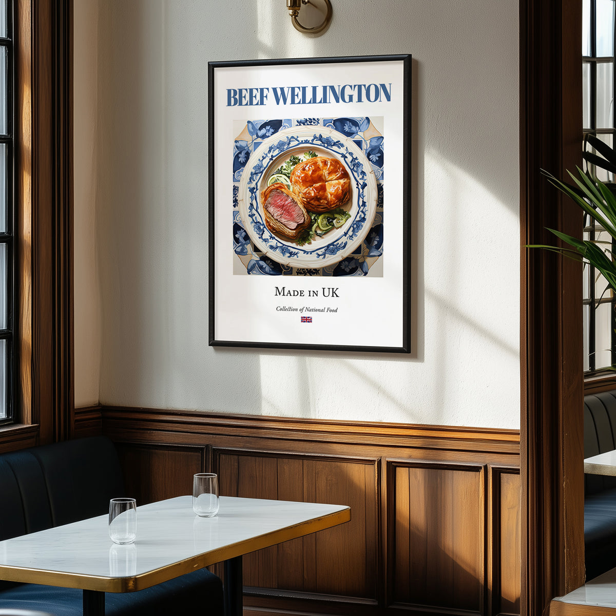 Beef Wellington – English Meat Dish, Farmhouse Kitchen Poster, clean layout with no caption
