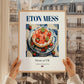 Eton Mess – English Dessert Dish, Food Bar Still Life, styled in a charming Paris street view
