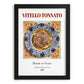 Vitello Tonnato – Italian Meat Dish, Restaurant Painting, in sleek black frame