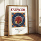 Carpaccio – Italian Meat Dish, Restaurant Poster
