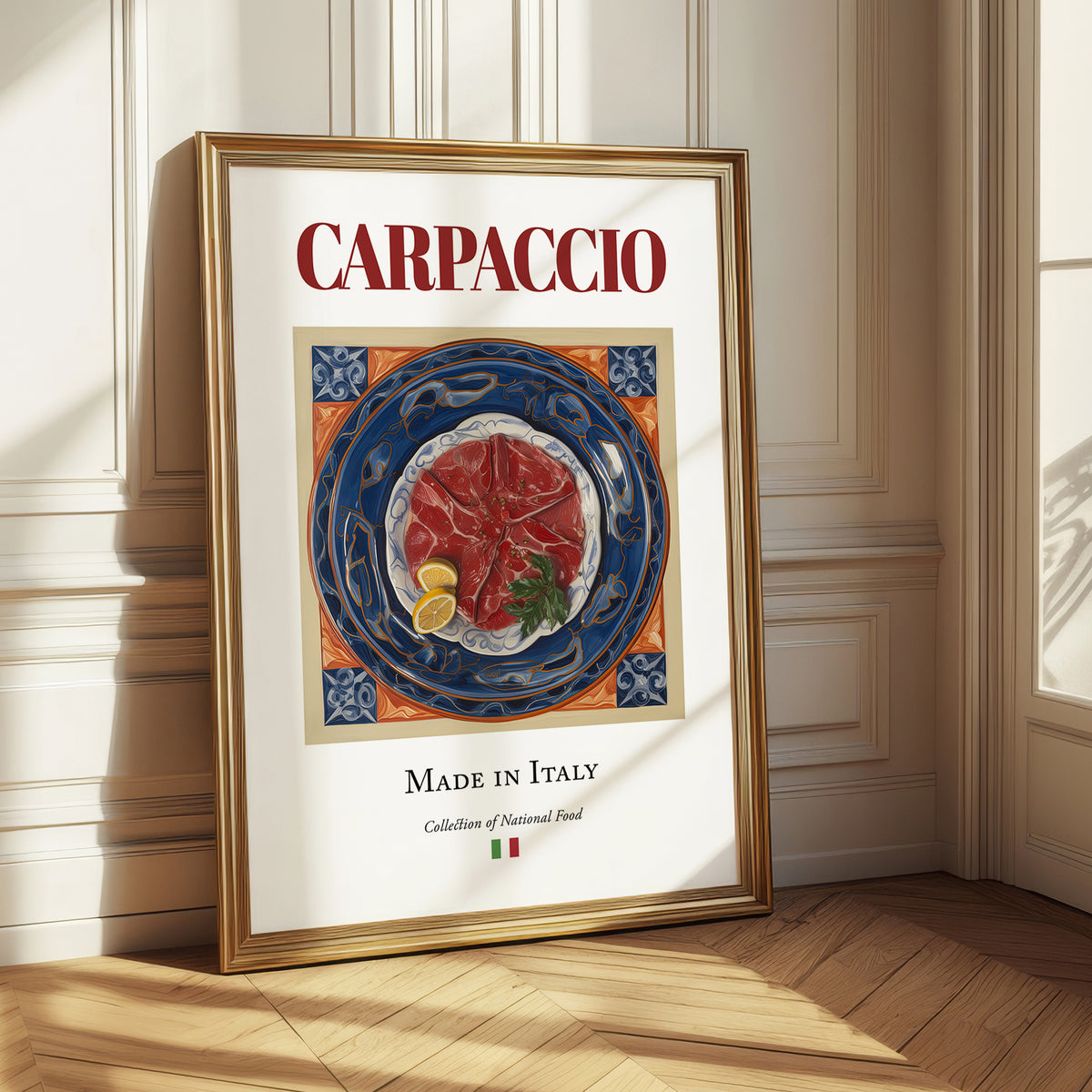 Carpaccio – Italian Meat Dish, Restaurant Poster