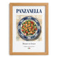 Panzanella – Italian Salad Dish, Tavern Print, set in oak frame