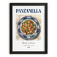 Panzanella – Italian Salad Dish, Tavern Print, in sleek black frame