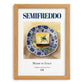 Semifreddo – Italian Dessert Dish, Restaurant Painting, set in oak frame