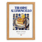Tiramisu al Limoncello – Italian Dessert Dish, Restaurant Print, set in oak frame