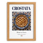 Crostata – Italian Dessert Dish, Bistro Poster, set in oak frame