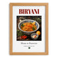 Byriani – Pakistani Rice Dish, Tavern Poster, set in oak frame