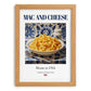 Mac and Cheese – American Dish, Fine Dining Restaurant Poster, set in oak frame