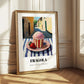 Gelato Fragola – Italian Outdoor Café Scene, Gelato Illustration