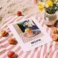 Gelato Melone – Italian Street Café Scene, Gelato Painting, unframed on coastal sand