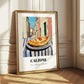 Pizza Calzone – Italian Outdoor Café Scene, Pizza Wall Art