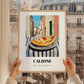 Pizza Calzone – Italian Outdoor Café Scene, Pizza Wall Art, styled in a charming Paris street view
