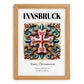 Innsbruck, Austria – Travel Print, set in oak frame