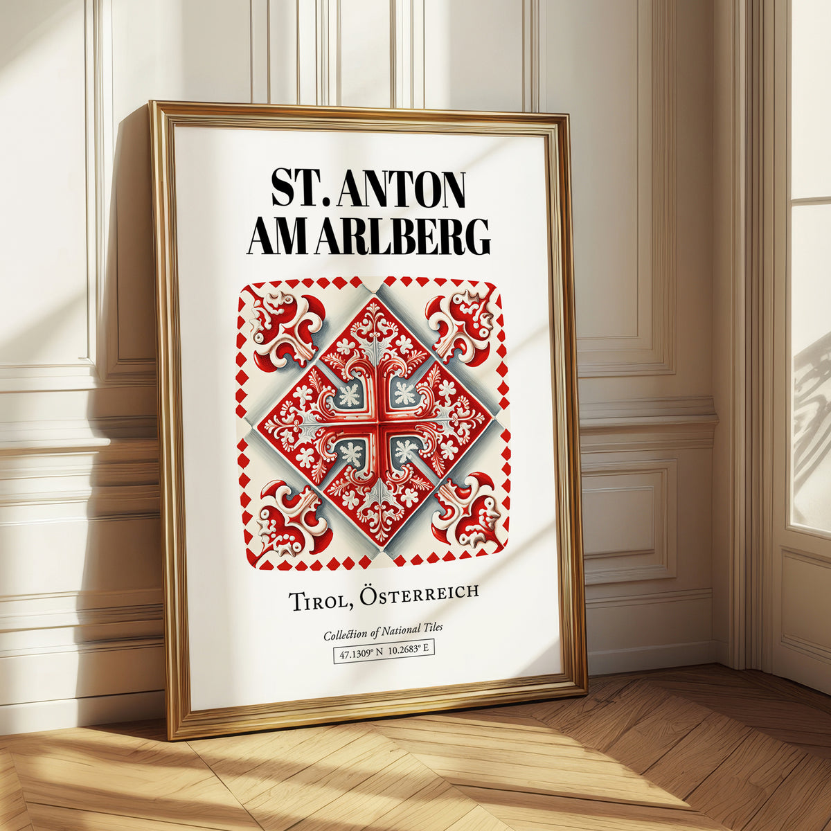 St. Anton Am Arlberg, Austria – Travel Print, styled in a charming Paris street view
