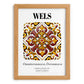 Wels, Austria – Travel Poster, set in oak frame