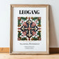 Leogang, Austria – Cultural Heritage Wall Art, in wooden frame leaning on the floor