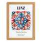 Linz, Austria – Global Cities Wall Print, set in oak frame