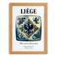 Liège, Belgium – Travel Wall Decor, set in oak frame