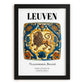 Leuven, Belgium – Travel Wall Art, in sleek black frame