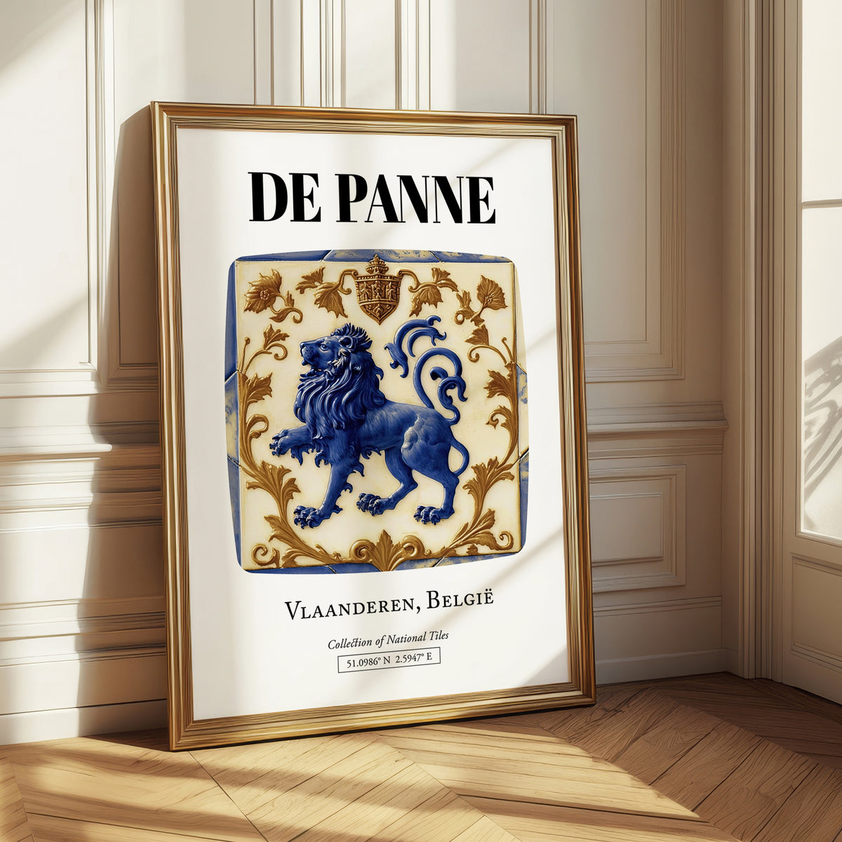 De Panne, Belgium – Travel Wall Art, styled in a charming Paris street view