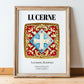 Lucerne, Switzerland – Historic Cities Art Print, in wooden frame leaning on the floor