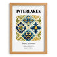 Interlaken, Switzerland – Travel Destination Art, set in oak frame