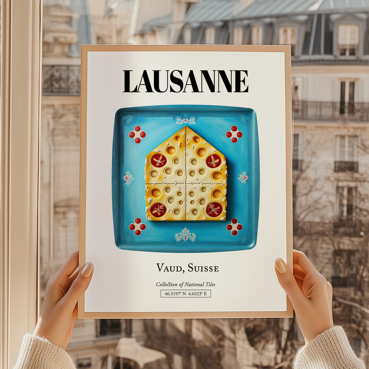 Lausanne, Switzerland – Historic Cities Art Print