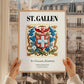 St. Gallen, Switzerland – Wanderlust-Inspired Poster