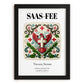 Saas-fee, Switzerland – Travel Print, in sleek black frame