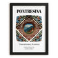 Pontresina, Switzerland – Travel Poster, in sleek black frame