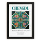 Chengdu, China – Travel Poster, in sleek black frame