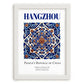 Hangzhou, China – Travel Wall Decor, placed in minimal white frame