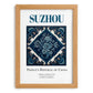 Suzhou, China – Travel Poster, set in oak frame