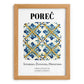 Poreč, Croatia – Travel Print, set in oak frame