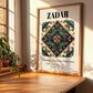 Zadar, Croatia – Minimalist Travel Print, clean layout with no caption