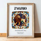 Znojmo, Czech Republic – Travel Print, in wooden frame leaning on the floor