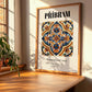 Příbram, Czech Republic – Travel Poster, clean layout with no caption