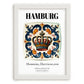 Hamburg, Germany – Travel Wall Decor, placed in minimal white frame