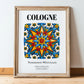 Cologne, Germany – Travel Wall Decor, in wooden frame leaning on the floor