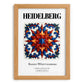Heidelberg, Germany – Travel Poster, set in oak frame