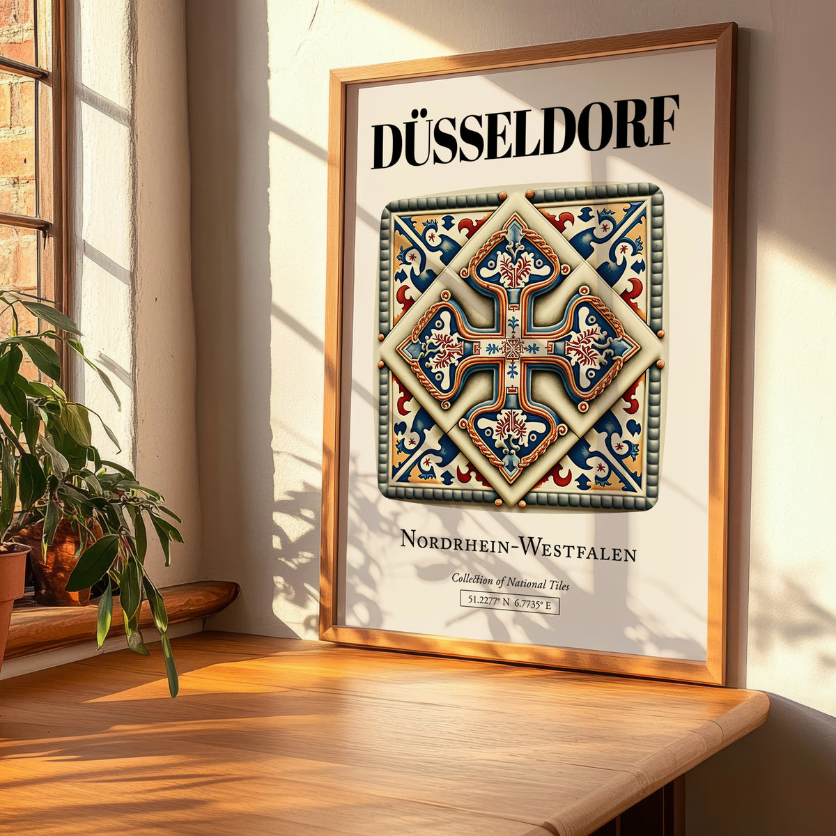 Düsseldorf, Germany – Cultural Heritage Wall Art, clean layout with no caption