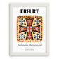 Erfurt, Germany – Travel Wall Art, placed in minimal white frame