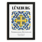 Lüneburg, Germany – Travel Poster, in sleek black frame