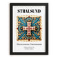 Stralsund, Germany – Architectural Travel Art, in sleek black frame