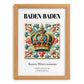 Baden-baden, Germany – Travel Wall Art, set in oak frame