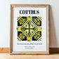 Cottbus, Germany – National Pride Wall Decor, in wooden frame leaning on the floor