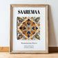 Kuressaare, Estonia – Tourist Destination Poster, in wooden frame leaning on the floor